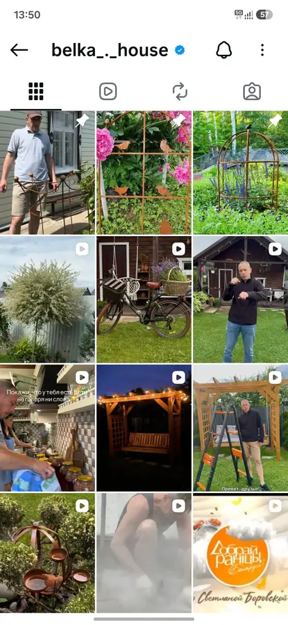 Скриншот профиля Instagram Belka_._house